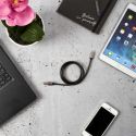 Câble charge rapide 2A avec synchronisation compatible Iphone / Ipad / Ipod métal