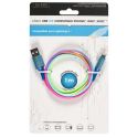 Câble charge rapide 2A synchronisation compatible Iphone / Ipad / Ipod rainbow