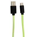 Câble charge rapide 2A type C phosphorescent 2 mètres