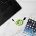 Câble charge rapide 2A type C phosphorescent 2 mètres