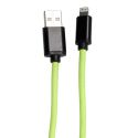 Câble charge rapide 2A type compatible Iphone / Ipad / Ipod phosphorescent 2 mètres