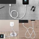 Câble charge rapide 2A compatible Iphone avec anneaux magnétiques