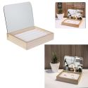 Porte-Bagues Miroir aspect Bois