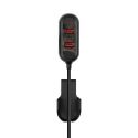 Chargeur voitrue banquette arrière 4 en 1 câble 1m50 + 1 pince
