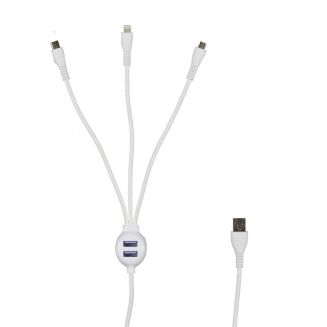 Câble charge 5 en 1 3A 120 cm