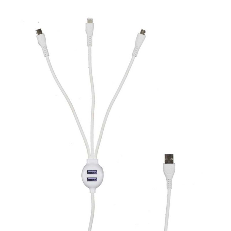 Câble charge 5 en 1 3A 120 cm Câble charge 5 en 1 3A 120 cm