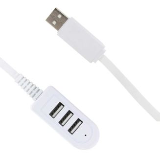HUB multiports 3 USB blanc
