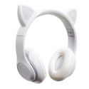 Casque audio sans fil déco oreilles de chat "Kawaii" à LED
