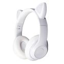 Casque audio sans fil déco oreilles de chat "Kawaii" à LED