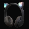 Casque audio sans fil déco oreilles de chat "Kawaii" à LED