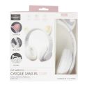 Casque audio sans fil déco oreilles de chat "Kawaii" à LED