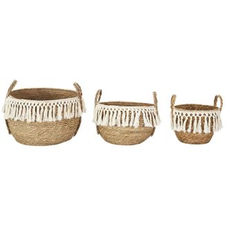 Ensemble de 3 Paniers Tressés Gigognes