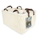 Ensemble de 3 Paniers Rangement Blanc Bouclette