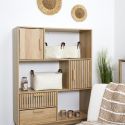 Ensemble de 3 Paniers Rangement Blanc Bouclette
