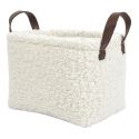 Ensemble de 3 Paniers Rangement Blanc Bouclette Ensemble de 3 Paniers Rangement Blanc Bouclette