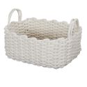 Lot de 3 Paniers Gigognes Tricot Blanc