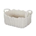 Lot de 3 Paniers Gigognes Tricot Blanc