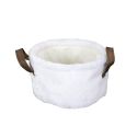 Lot de 3 Paniers Gigogne Effet Fourrure avec Poignées Lot de 3 Paniers Gigogne Effet Fourrure avec Poignées