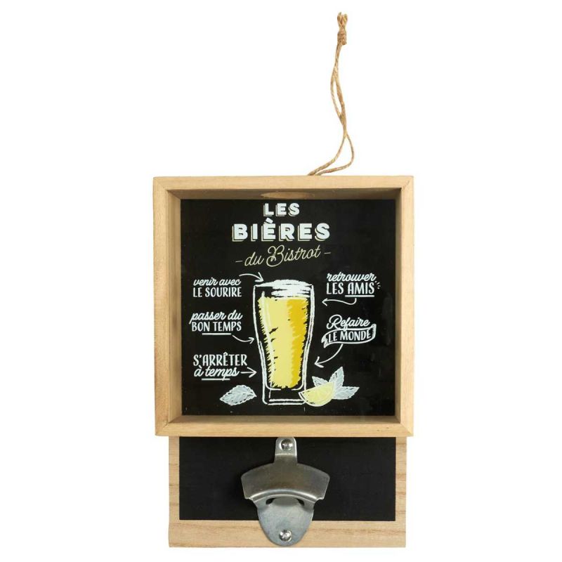 Décapsuleur Mural avec Bac à Capsules