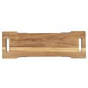 Planche Acacia sur Pied Métal 55 cm