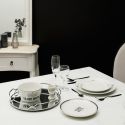 Plateau Rond Miroir Argenté Ø30cm
