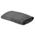 Plaid Gris Foncé Flanelle Embossé 120x150cm