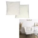 Coussin Blanc Nid d'Abeille 40x40cm