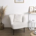 Coussin Blanc Nid d'Abeille 40x40cm