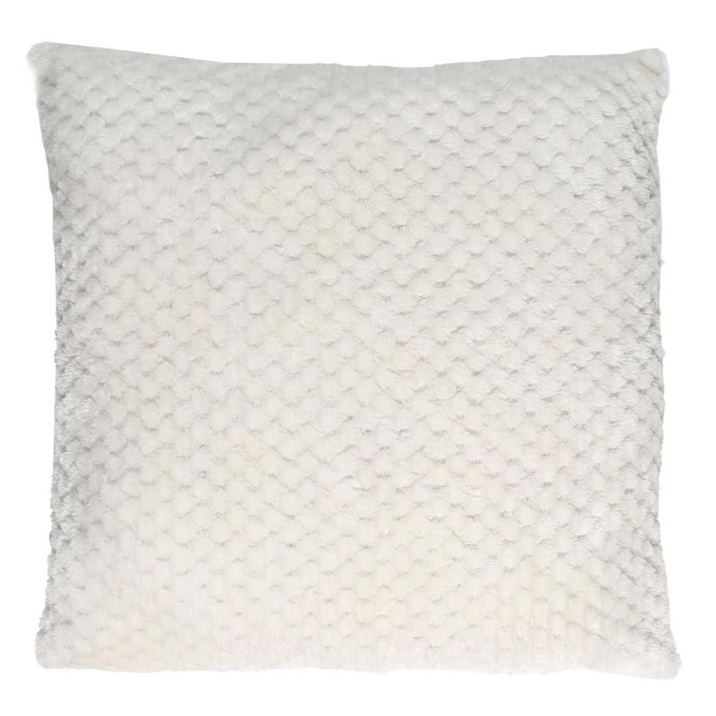Coussin Blanc Nid d'Abeille 40x40cm