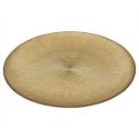 Lot de 6 Assiettes en Verre Doré Ø27cm