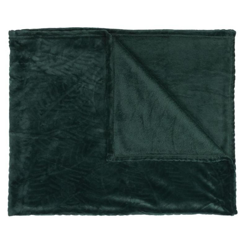 Plaid Flanelle Vert Sapin 120x150cm, Effet Embossé Ultra Doux, Lavable en Machine Plaid Flanelle Vert Sapin 120x150cm, Effet Embossé Ultra Doux, Lavable en Machine