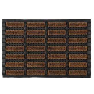 Tapis d'Entrée Grattoir Coco et Caoutchouc 40x60cm, Idéal pour Nettoyer les Chaussures, Résistant