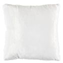 Coussin Flanelle Damier 40x40cm, Blanc et Beige, Doux et Confortable, Facile à Laver