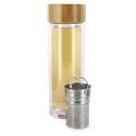 Bouteille en Verre Double Paroi 33cl avec Infuseur