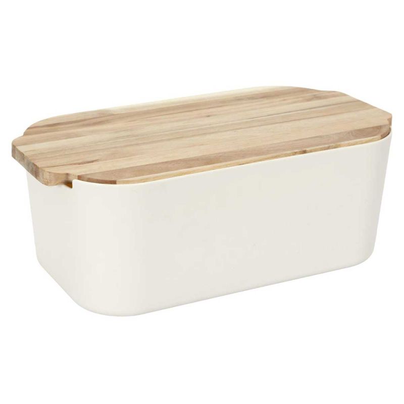 Boîte à Pain avec Planche en Acacia