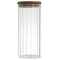 Bocal de conservation 110cl avec bouchon en acacia
