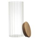 Bocal de conservation 110cl avec bouchon en acacia