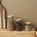 Bocal en Verre 130cl avec Bouchon Acacia
