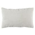 Coussin Rectangulaire Flanelle Côtelée 30x50cm, Doux et Lavable en Machine