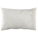 Coussin Rectangulaire Flanelle Côtelée 30x50cm, Doux et Lavable en Machine