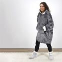 Sweat Gris à Capuche Intérieur Sherpa, Idéal pour Moments Cocooning