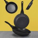 Poêle en Fonte Aluminium 24cm - Compatible Tous Feux (Induction), Lave-Vaisselle