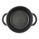 Faitout en Fonte Aluminium 28cm avec Couvercle en Verre et Aeration