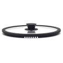 Faitout en Fonte Aluminium 28cm avec Couvercle en Verre et Aeration