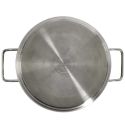 Faitout en Inox avec Couvercle en Verre 24cm - Inox, Tous Feux, Lave-Vaisselle, Cuisson Homogène