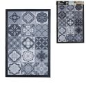 Tapis PVC 40x60 cm, Effet Carreaux de Ciment, Idéal pour Entrée ou Cuisine