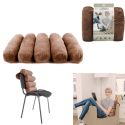 Coussin de Relaxation Modulable Tissu Doux Gris