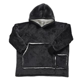 Sweat Plaid Chauffant Gris avec Chauffage USB, Ultra-Doux