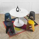 Tabouret Jaune Moutarde 46 cm