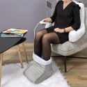 Chausson Chauffe-Pieds Electrique Gris et Sherpa